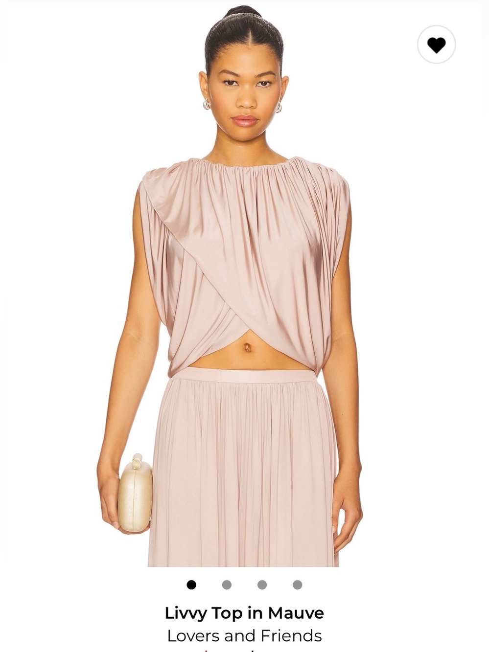 Lovers and Friends Mauve Draped Top